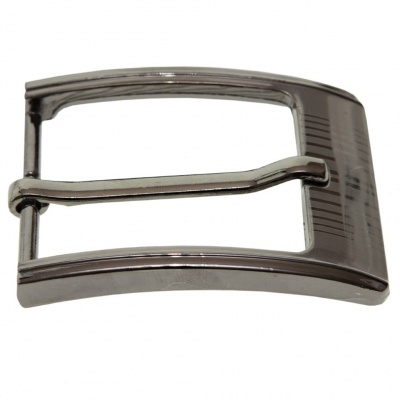 Пряжка металлическая для мужского ремня SC035#7 (шир.ремня 40 мм), цв.-тем.никель - купить в Энгельсе. Цена: 43.93 руб.