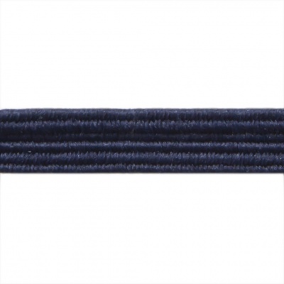 Резиновые нити с текстильным покрытием, шир. 6 мм ( упак.30 м/уп), цв.- 117-т.синий - купить в Энгельсе. Цена: 152.05 руб.