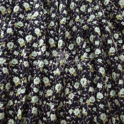 Плательная ткань "Софи" 8.1, 75 гр/м2, шир.150 см, принт растительный - купить в Энгельсе. Цена 241.49 руб.