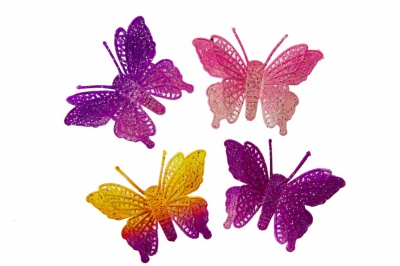 Бабочка декоративная пластиковая #12 - купить в Энгельсе. Цена: 7.16 руб.