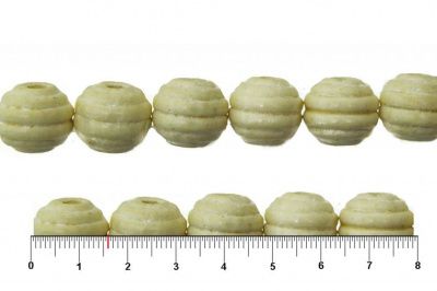 0309-Бусины деревянные "ОмТекс", 16 мм, упак.50+/-3шт, цв.035-белый - купить в Энгельсе. Цена: 62.22 руб.