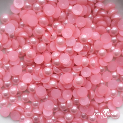0404-5146А-Полубусины пластиковые круглые "ОмТекс", 8 мм, (уп.50гр=365+/-3шт), цв.101-св.розовый - купить в Энгельсе. Цена: 63.46 руб.