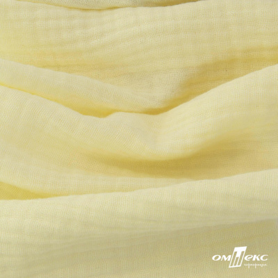 Ткань Муслин, 100% хлопок, 125 гр/м2, шир. 140 см #201 цв.(36)-лимон нюд - купить в Энгельсе. Цена 464.97 руб.