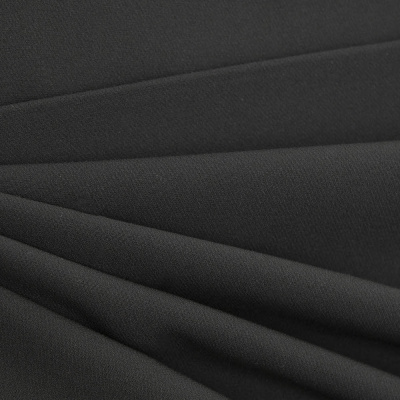 Костюмная ткань "Элис", 200 гр/м2, шир.150см, цвет чёрный - купить в Энгельсе. Цена 306.20 руб.
