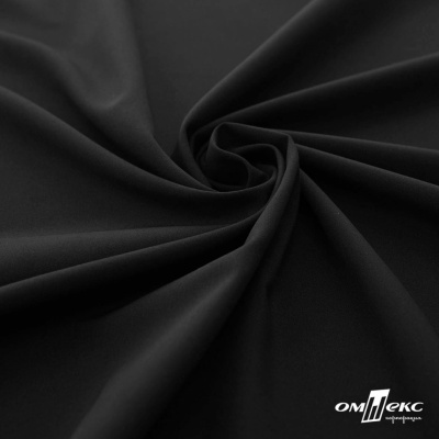 Плательная ткань "Невада", 120 гр/м2, шир.150 см, цвет чёрный - купить в Энгельсе. Цена 254.22 руб.
