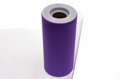 Фатин в шпульках 16-85, 10 гр/м2, шир. 15 см (в нам. 25+/-1 м), цвет фиолетовый - купить в Энгельсе. Цена: 100.69 руб.