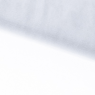 Трикотажное полотно Тюль Кристалл, 100% полиэфир, 16-01/белый, 15гр/м2, шир.160см. - купить в Энгельсе. Цена 129.70 руб.