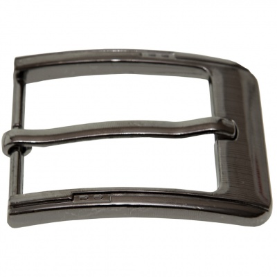 Пряжка металлическая для мужского ремня SC035#6 (шир.ремня 40 мм), цв.-тем.никель - купить в Энгельсе. Цена: 43.93 руб.