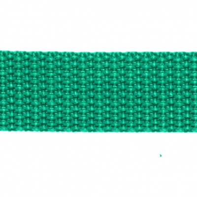 Стропа текстильная, шир. 25 мм (в нам. 50+/-1 ярд), цвет яр.зелёный - купить в Энгельсе. Цена: 397.52 руб.