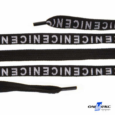Шнурки #107-06, плоские 130 см, "СENICE" , цв.чёрный - купить в Энгельсе. Цена: 23.03 руб.