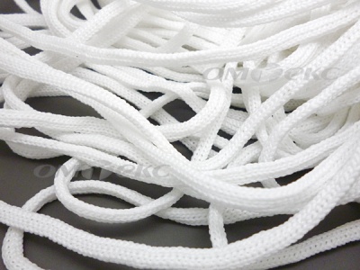 Шнур В-036 4 мм мелкое плетение 100 м белый - купить в Энгельсе. Цена: 2.02 руб.