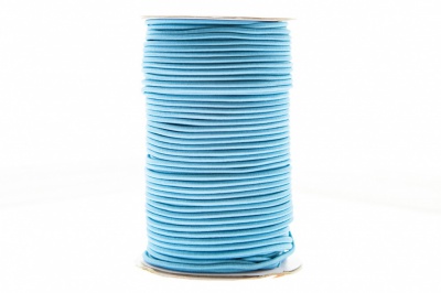 0370-1301-Шнур эластичный 3 мм, (уп.100+/-1м), цв.168 - голубой - купить в Энгельсе. Цена: 459.62 руб.