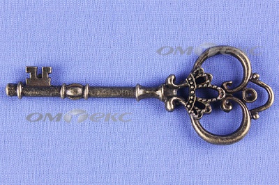 Декоративный элемент для творчества из металла "Ключ"8,5 см  - купить в Энгельсе. Цена: 26.93 руб.
