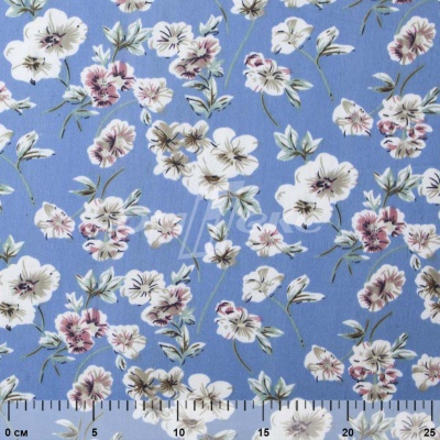 Плательная ткань "Фламенко" 12.1, 80 гр/м2, шир.150 см, принт растительный - купить в Энгельсе. Цена 241.49 руб.