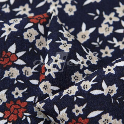 Плательная ткань "Фламенко" 7.2, 80 гр/м2, шир.150 см, принт растительный - купить в Энгельсе. Цена 239.03 руб.