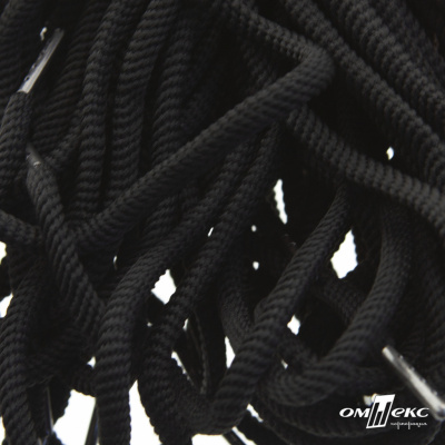 Шнурки #106-09, круглые 130 см, цв.чёрный - купить в Энгельсе. Цена: 21.92 руб.