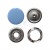Кнопка рубашечная (закрытая) 9,5мм - эмаль, цв.182 - св.голубой - купить в Энгельсе. Цена: 5.74 руб.