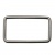 Рамка металлическая прямоугольная, 40 х 15 мм- тём.никель - купить в Энгельсе. Цена: 4.60 руб.