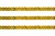 Пайетки "ОмТекс" на нитях, SILVER SHINING, 6 мм F / упак.91+/-1м, цв. 48 - золото - купить в Энгельсе. Цена: 356.19 руб.