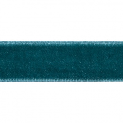 Лента бархатная нейлон, шир.12 мм, (упак. 45,7м), цв.65-изумруд - купить в Энгельсе. Цена: 392 руб.