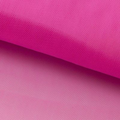 Фатин матовый 16-31, 12 гр/м2, шир.300см, цвет барби розовый - купить в Энгельсе. Цена 101.95 руб.