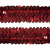 Тесьма с пайетками 3, шир. 30 мм/уп. 25+/-1 м, цвет красный - купить в Энгельсе. Цена: 1 087.39 руб.
