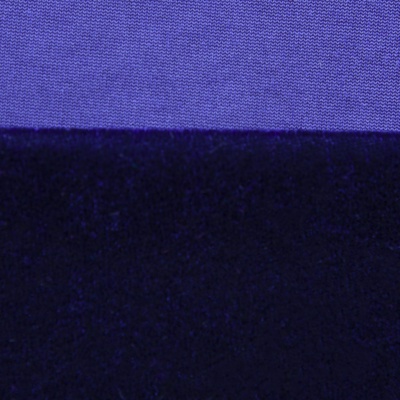 Бархат стрейч №14, 240 гр/м2, шир.160 см, (2,6 м/кг), цвет т.синий - купить в Энгельсе. Цена 748.44 руб.
