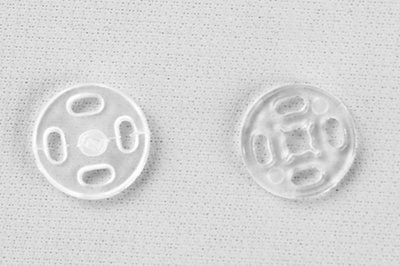 Кнопки пришивные пластиковые 11,5 мм, блистер 24шт, цв.-прозрачные - купить в Энгельсе. Цена: 59.44 руб.