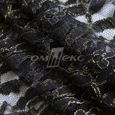 Кружевное полотно XD LACE 1-4, 80 гр/м2, шир.150см, цвет чёрный - купить в Энгельсе. Цена 245.94 руб.